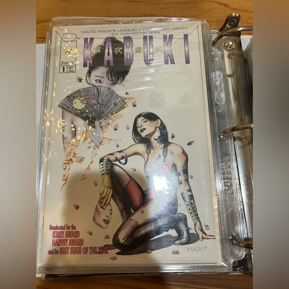 Kabuki Comic with Purple and Black Cover- all 3 comics
